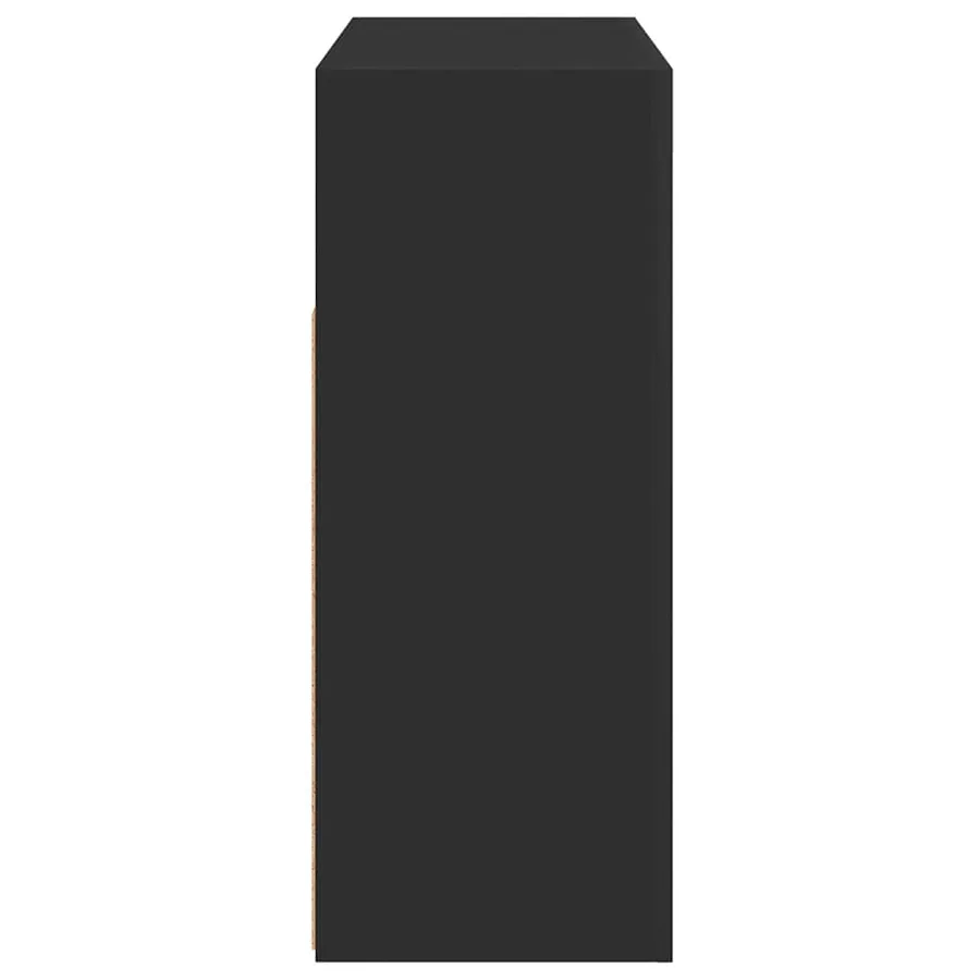 Buffet avec lumières LED noir 115,5x30x75 cm - 11
