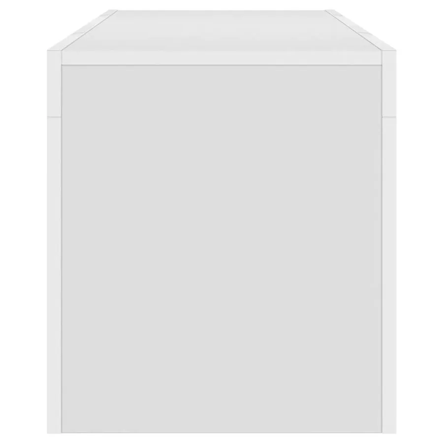 Meuble TV avec lumières LED Blanc 120x35x40 cm - 12