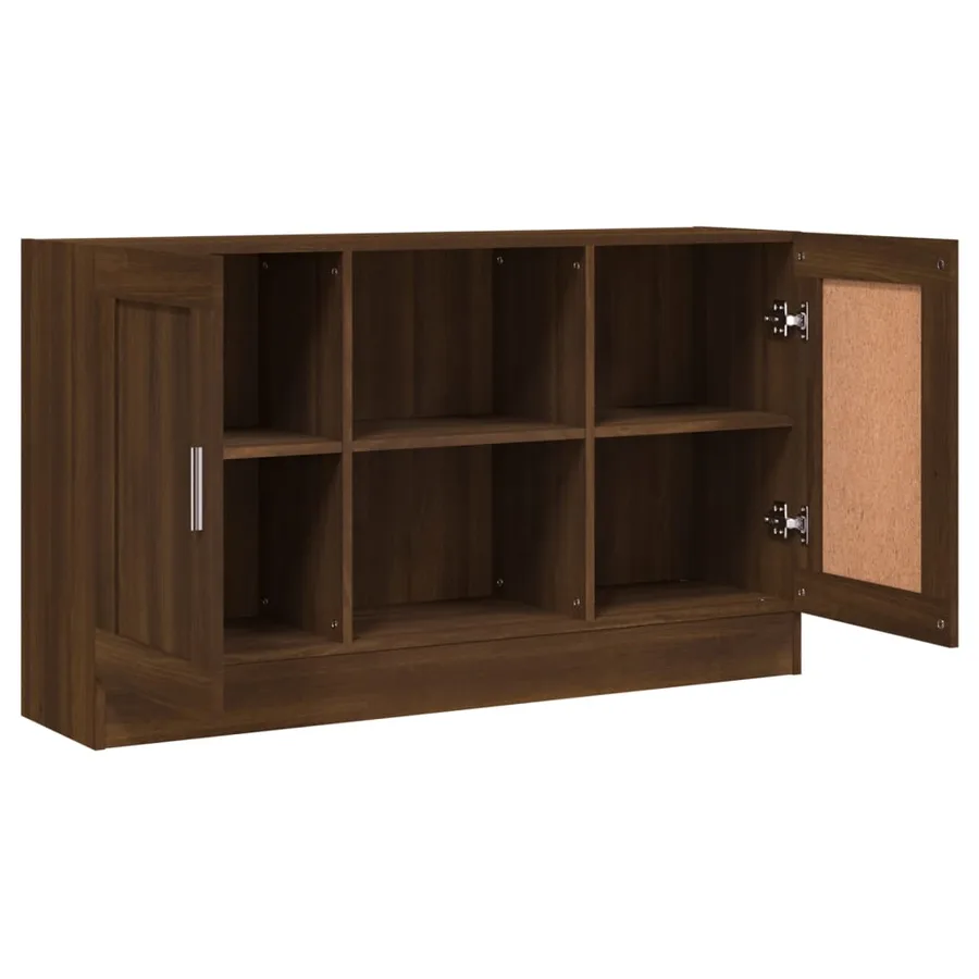 Buffet Chêne marron 120x30,5x70 cm Bois d'ingénierie - 5