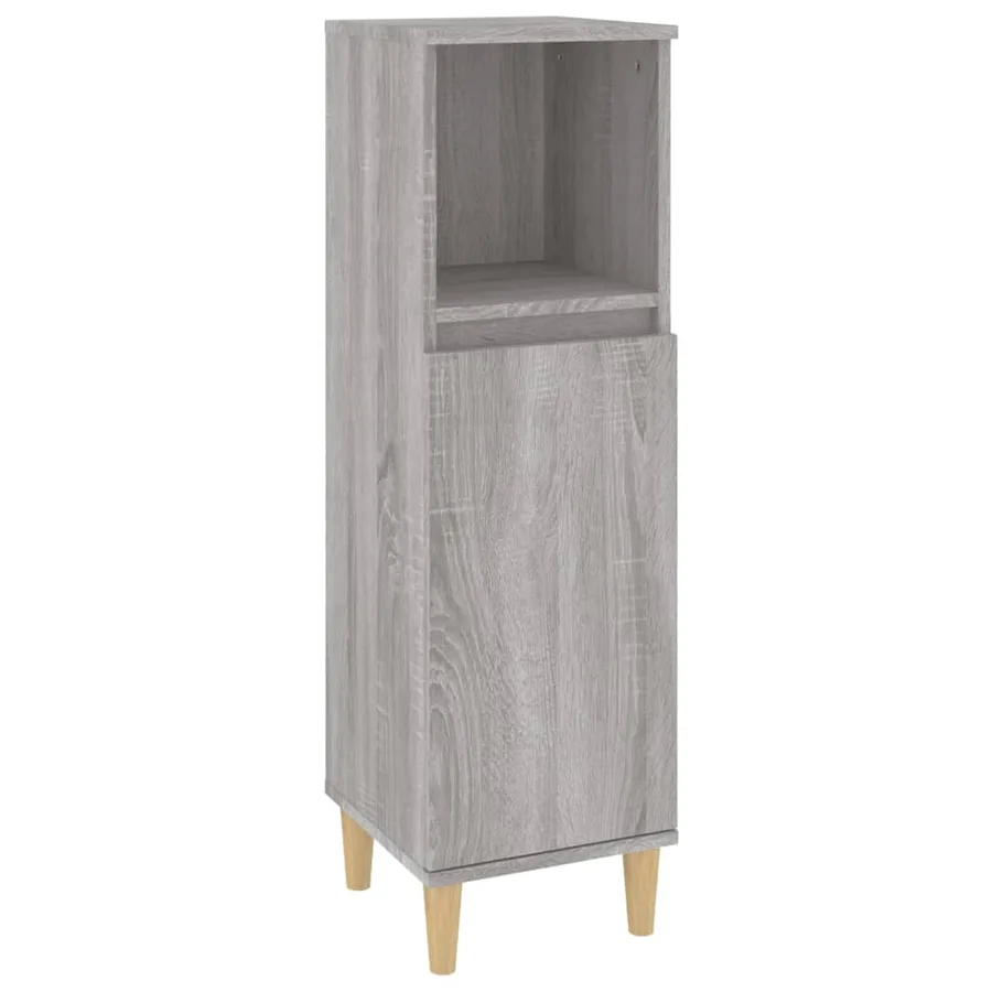 Ensemble de meubles de salle de bain 3 pcs Sonoma gris - 7