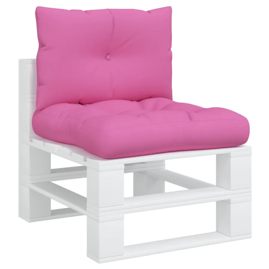 Coussins de palette lot de 2 rose tissu Oxford - 3