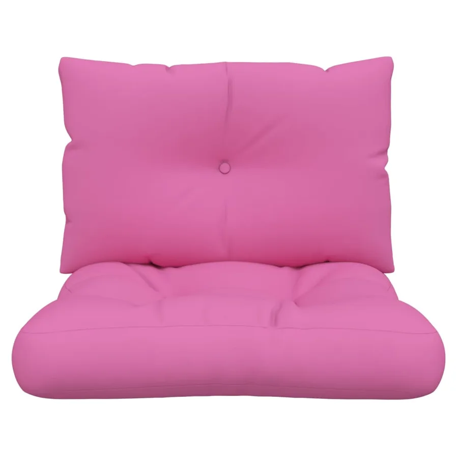 Coussins de palette lot de 2 rose tissu Oxford - 4