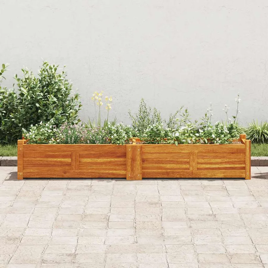Lit surélevé de jardin Bois d'acacia 150x30x25 cm - 3