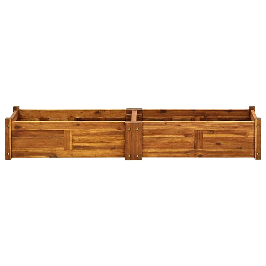 Lit surélevé de jardin Bois d'acacia 150x30x25 cm - 4