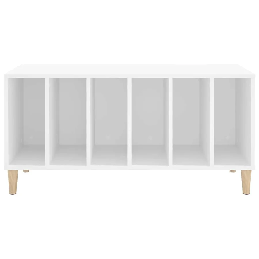 Armoire à disques blanc 100x38x48 cm bois d'ingénierie - 5