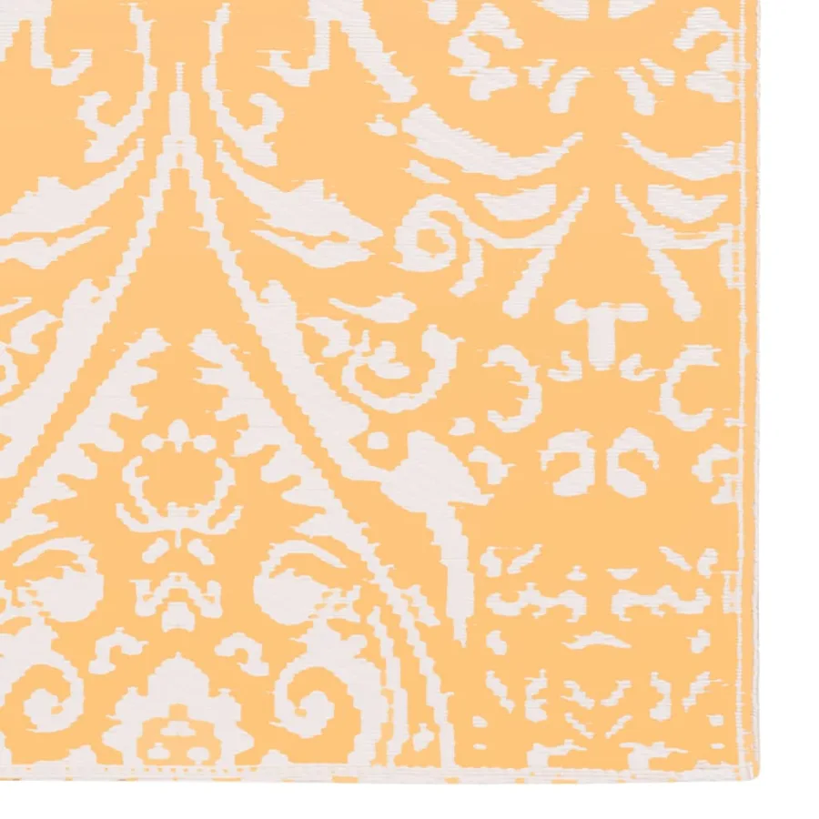 Tapis d'extérieur ARAKIL Orange et blanc 120x180 cm PP - 5
