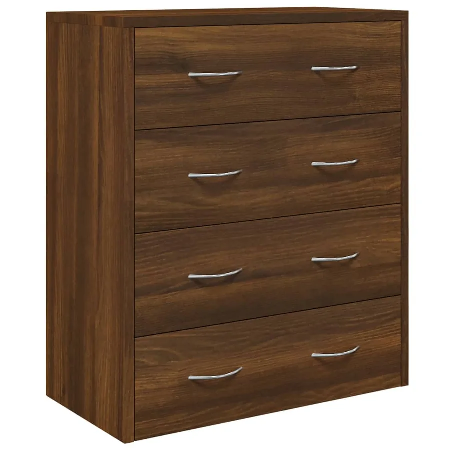 Buffet avec 4 tiroirs 60x30,5x71 cm Chêne marron - 3