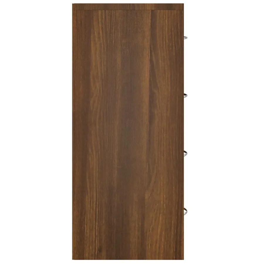 Buffet avec 4 tiroirs 60x30,5x71 cm Chêne marron - 5