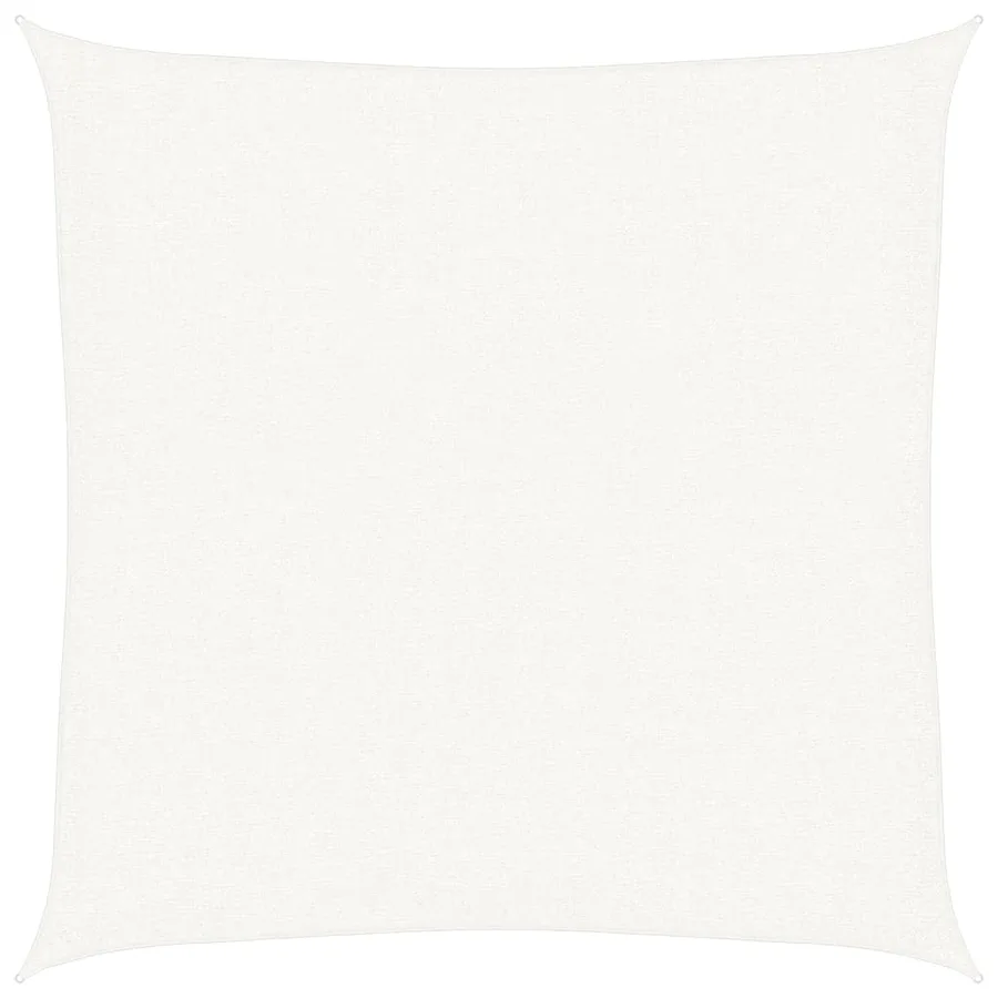 Voile d'ombrage 160 g/m² Blanc 2,5x2,5 m PEHD - 2