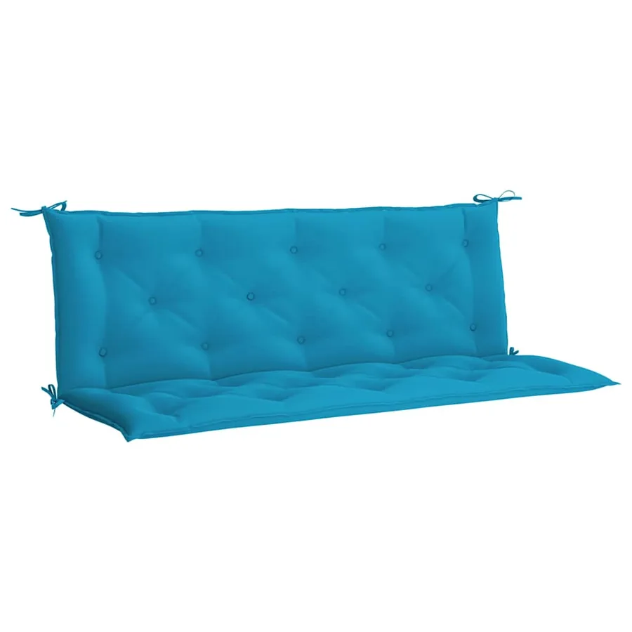 Coussin de banc de jardin bleu clair tissu oxford - 2
