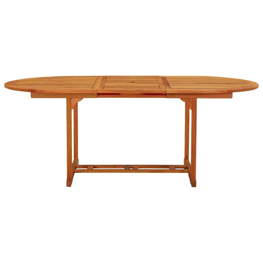 Table de jardin 200x100x75 cm Bois d'eucalyptus solide - 2