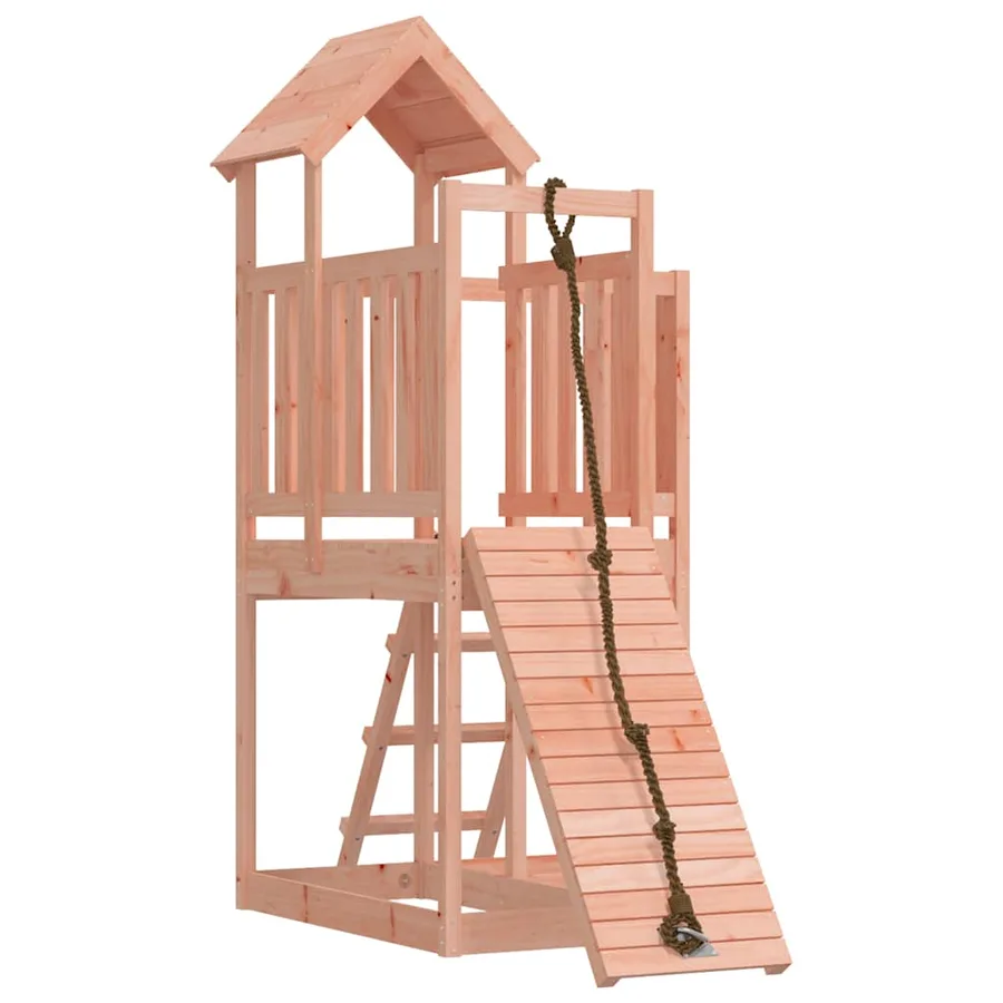 Maisonnette de jeu avec mur d'escalade bois massif Douglas - 2