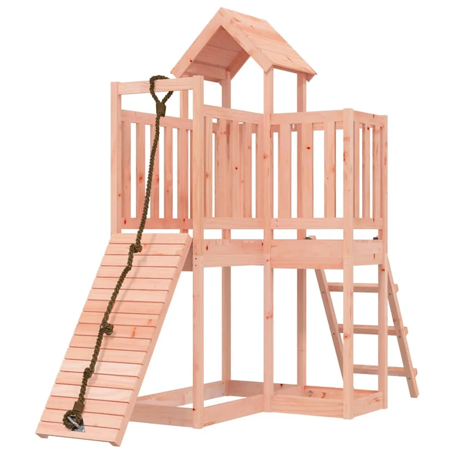 Maisonnette de jeu avec mur d'escalade bois massif Douglas - 3
