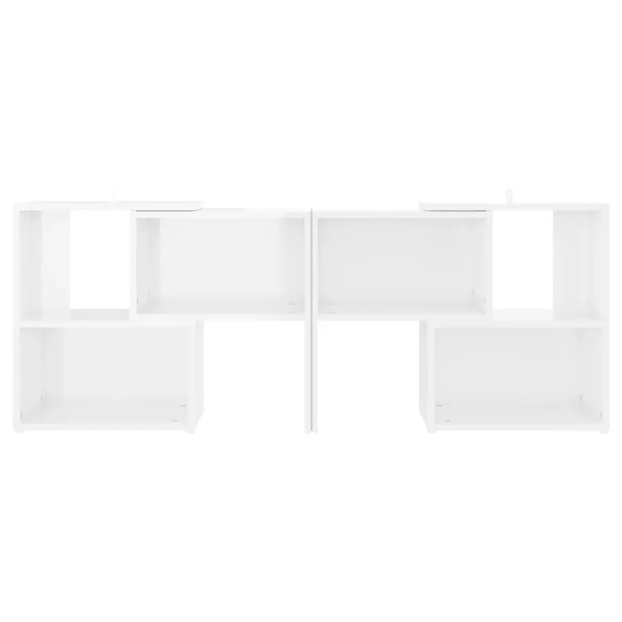 Meuble TV Blanc brillant 104x30x52 cm Bois d'ingénierie - 3