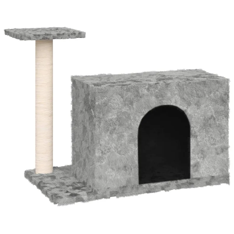 Arbre à chat avec griffoir en sisal Gris clair 51 cm - 2