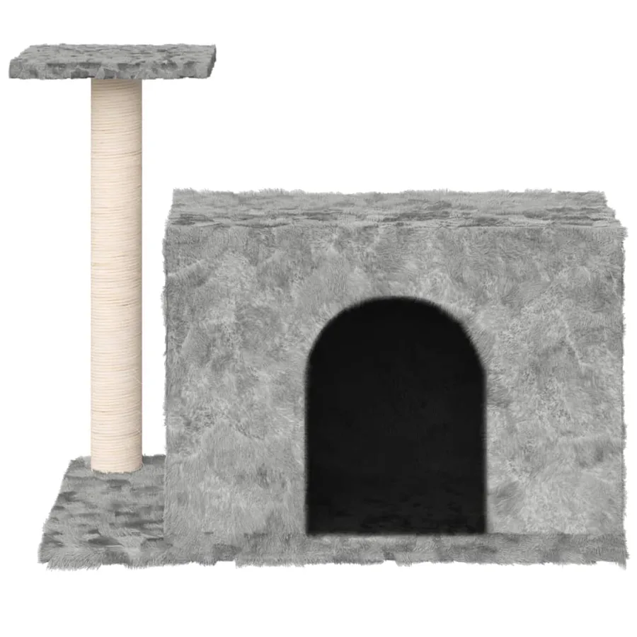 Arbre à chat avec griffoir en sisal Gris clair 51 cm - 3