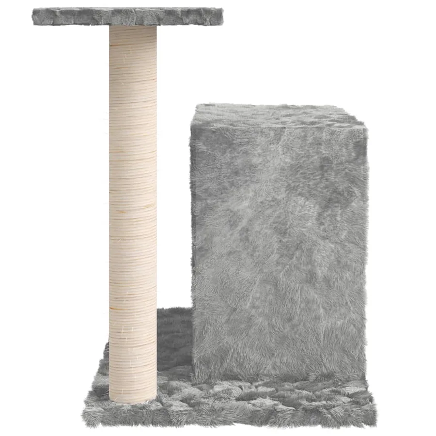Arbre à chat avec griffoir en sisal Gris clair 51 cm - 4