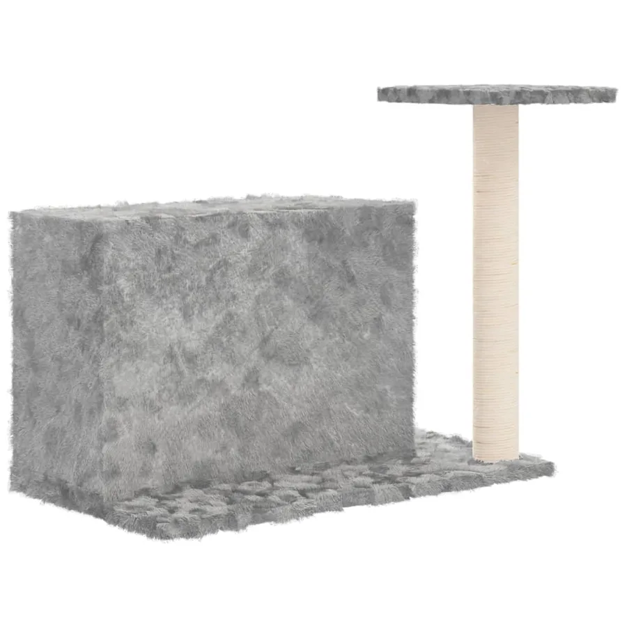 Arbre à chat avec griffoir en sisal Gris clair 51 cm - 5
