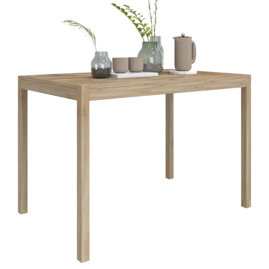 Table à manger 110x70x75 cm bois d'acacia solide - 3