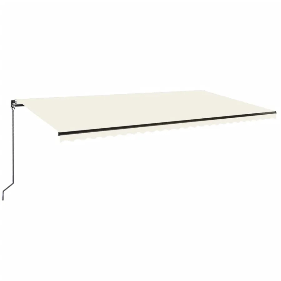 Auvent manuel rétractable 600x350 cm Crème - 2