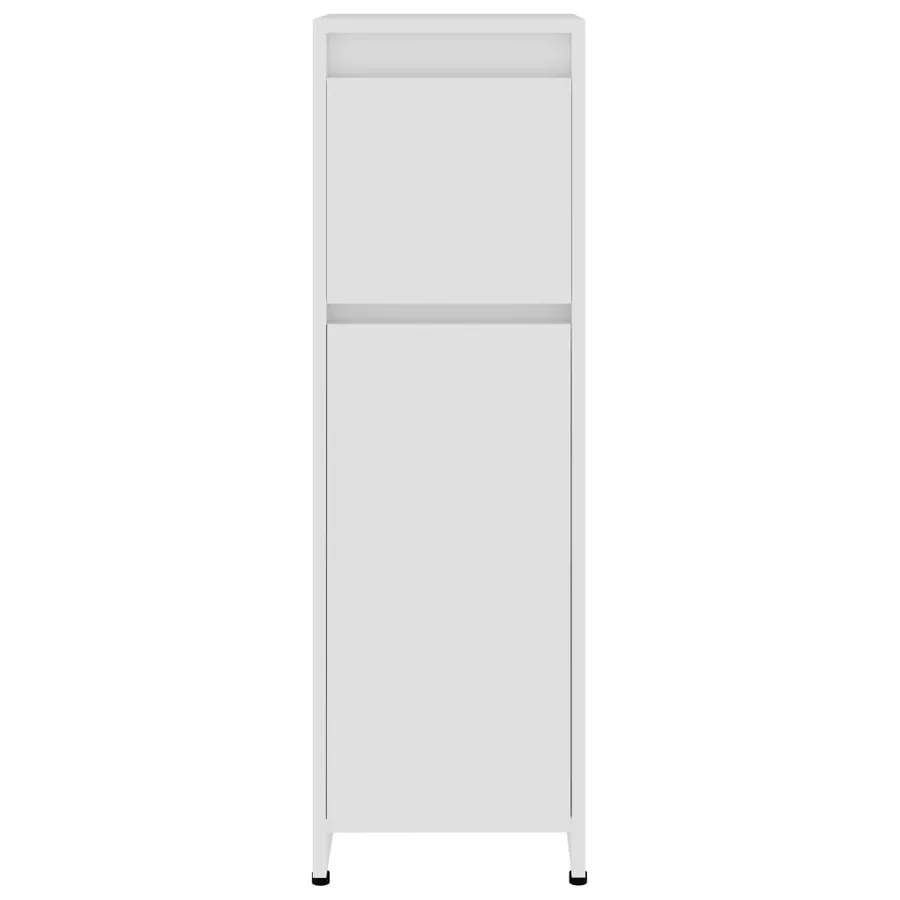 Ensemble de meubles de salle de bain 4pcs Blanc Bois ingénierie - 11