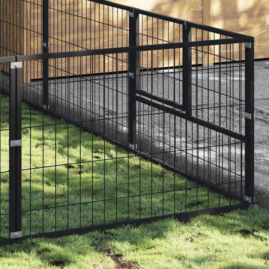 Chenil Noir 21 m² Acier - 3