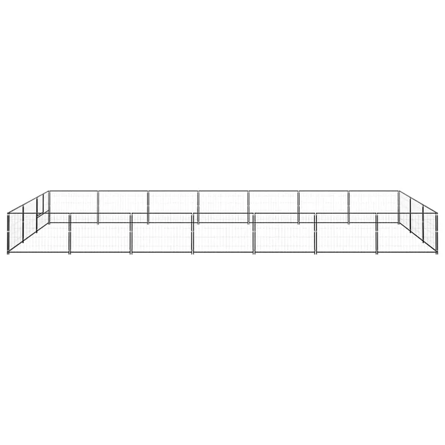 Chenil Noir 21 m² Acier - 4