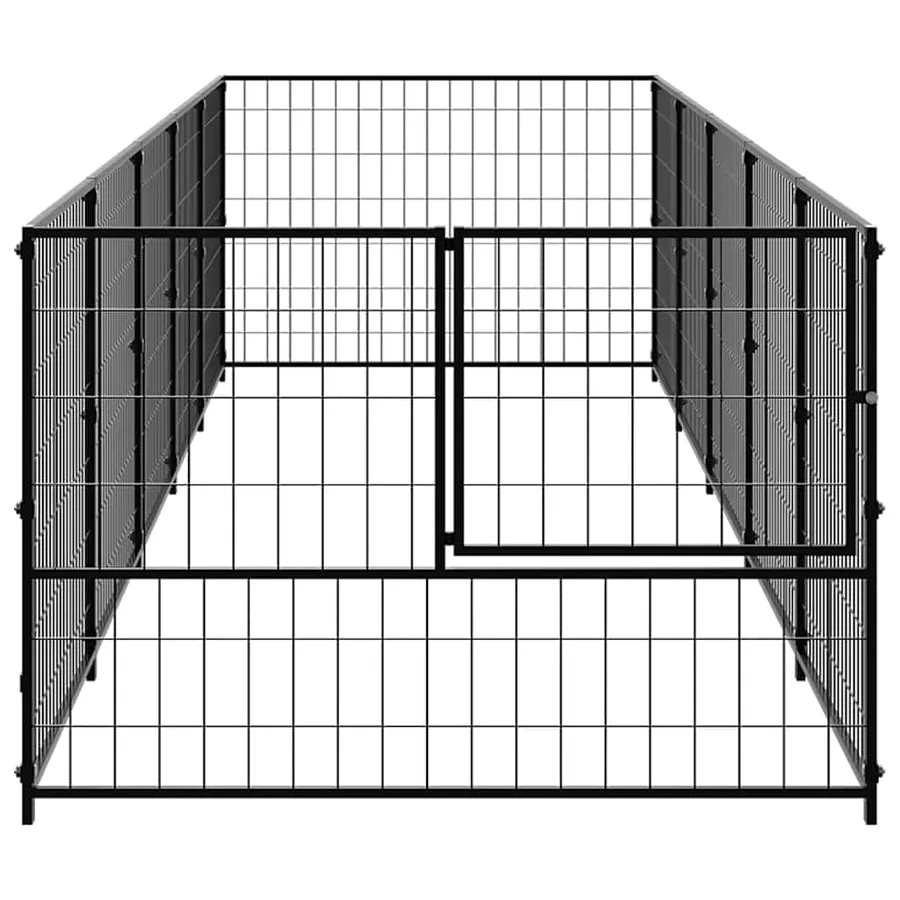 Chenil Noir 5 m² Acier - 4