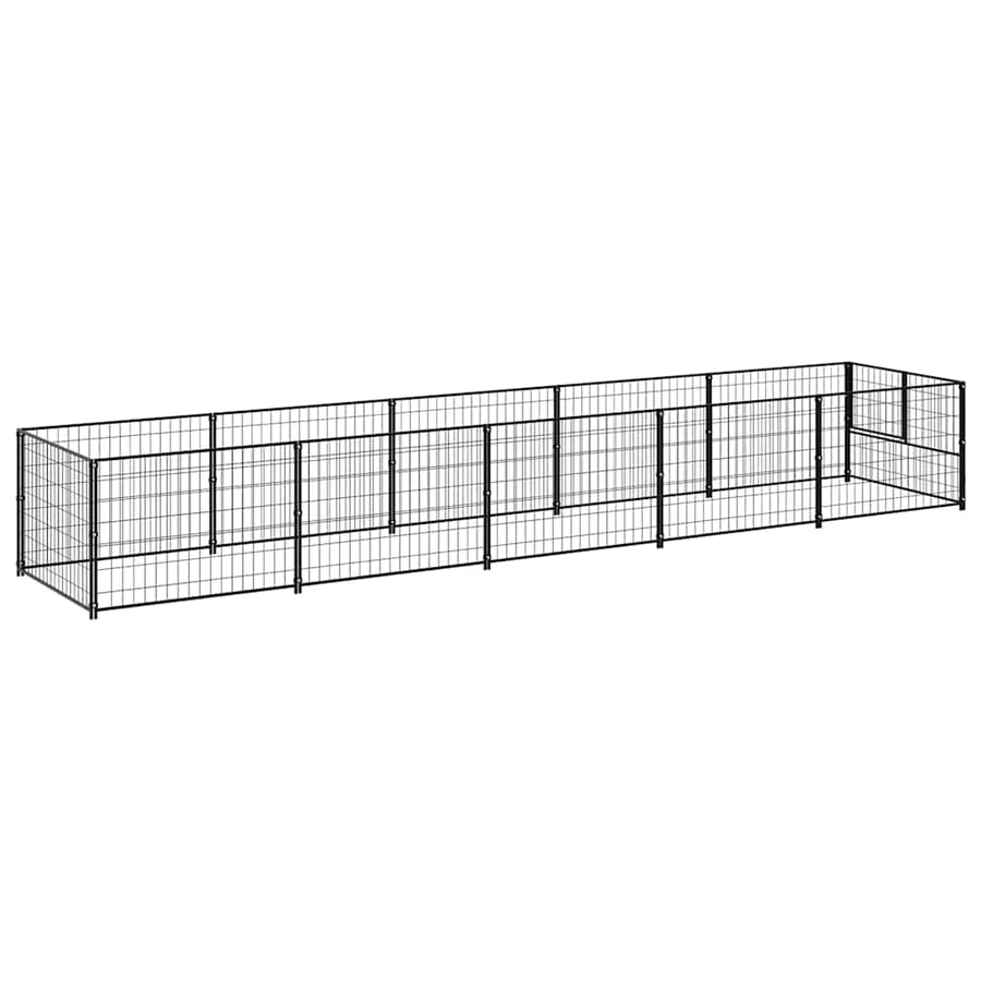 Chenil Noir 5 m² Acier - 6