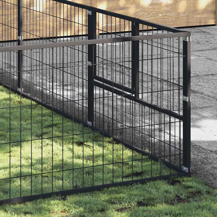 Chenil Noir 20 m² Acier - 3