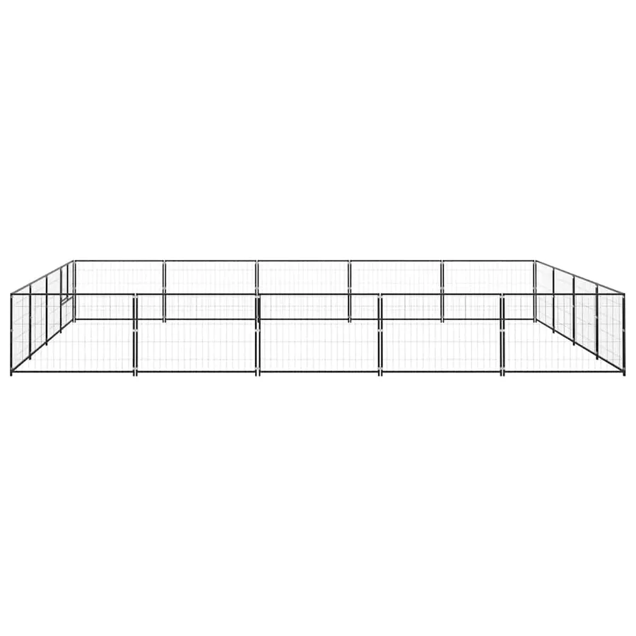 Chenil Noir 20 m² Acier - 4