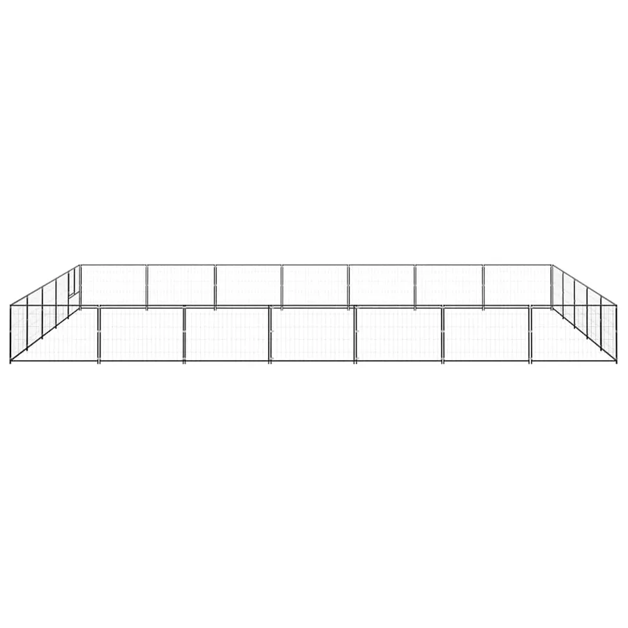 Chenil Noir 35 m² Acier - 4