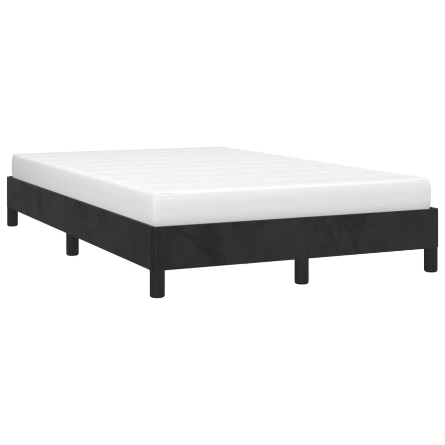 Cadre de lit sans matelas noir 120x200 cm velours - 4