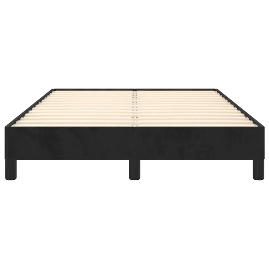 Cadre de lit sans matelas noir 120x200 cm velours - 5