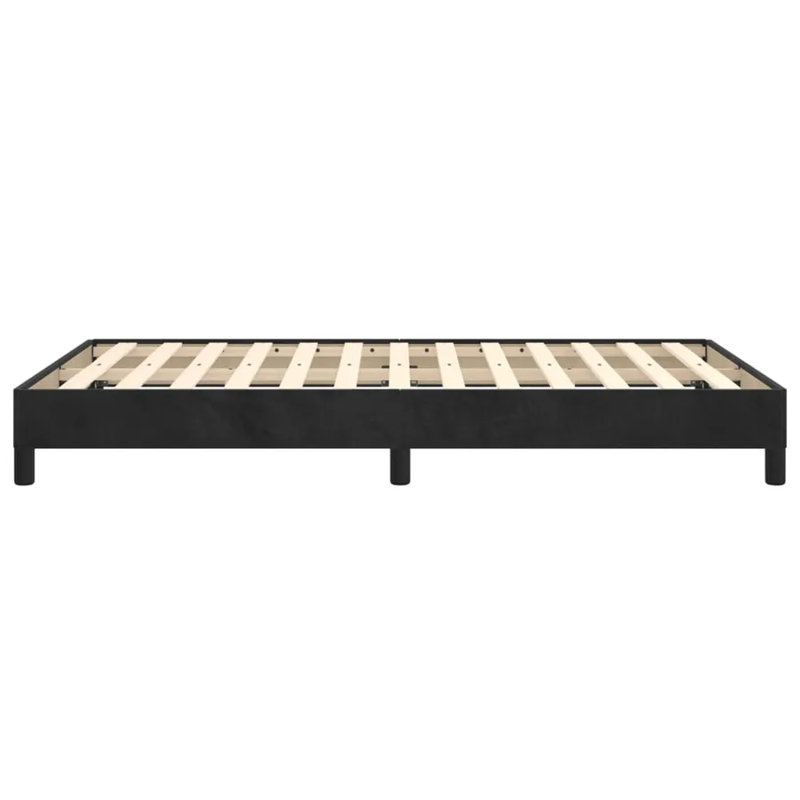Cadre de lit sans matelas noir 120x200 cm velours - 6
