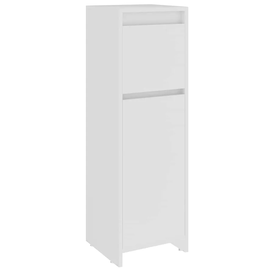 Armoire de salle de bain Blanc 30x30x95 cm Bois d'ingénierie - 2