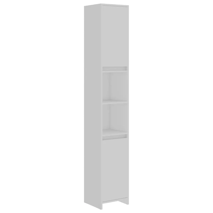Armoire de salle de bain Blanc 30x30x183,5 cm Bois d'ingénierie - 2