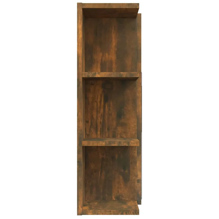 Armoire à miroir de salle de bain Chêne fumé 80x20,5x64 cm Bois - 7