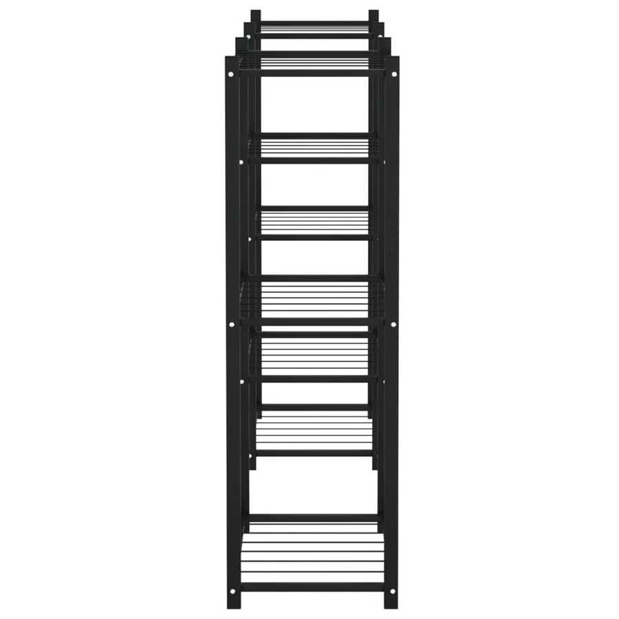 Jardinière 83x25x80 cm Noir Fer - 4