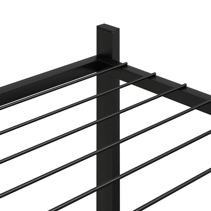 Jardinière 83x25x80 cm Noir Fer - 5