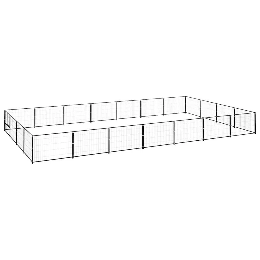 Chenil Noir 28 m² Acier - 2