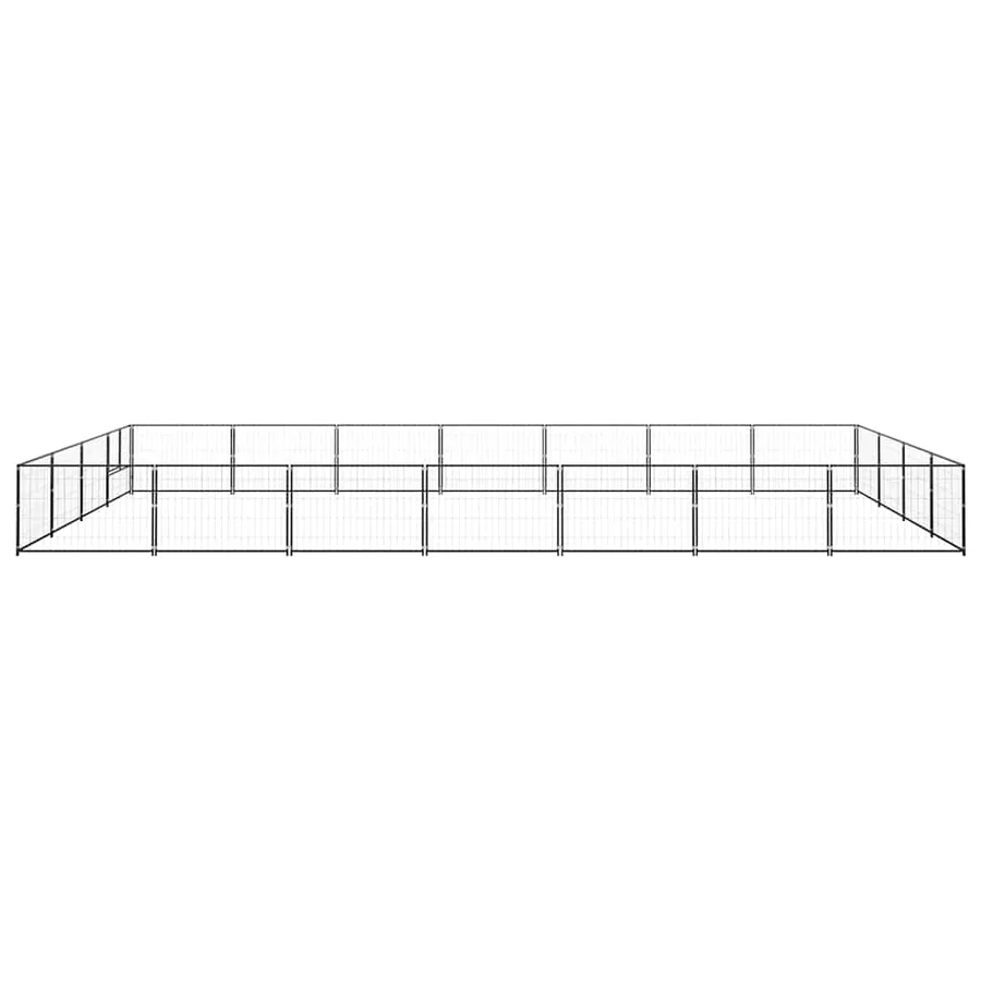 Chenil Noir 28 m² Acier - 4