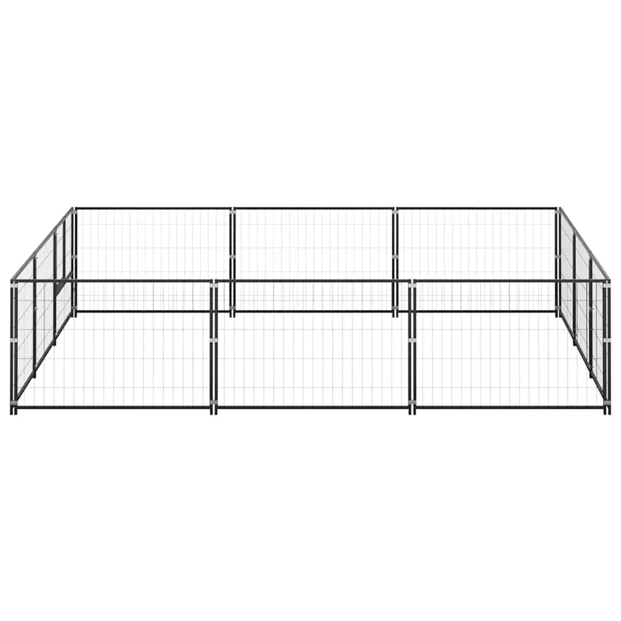 Chenil Noir 9 m² Acier - 4