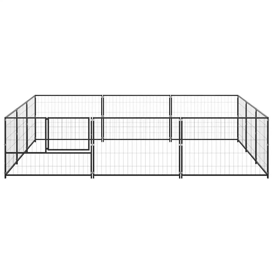 Chenil Noir 9 m² Acier - 5