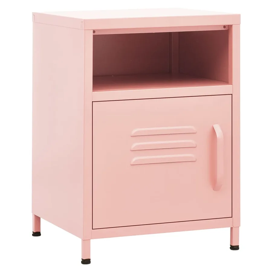 Table de chevet Rose 35x35x51 cm Acier - 2