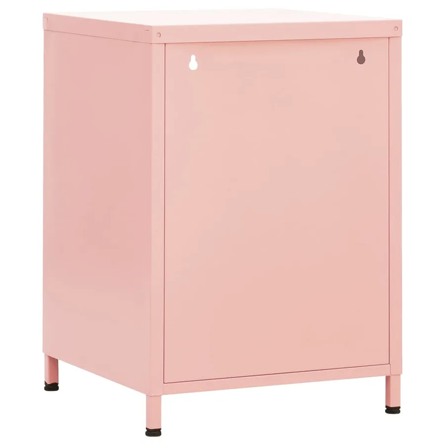 Table de chevet Rose 35x35x51 cm Acier - 5