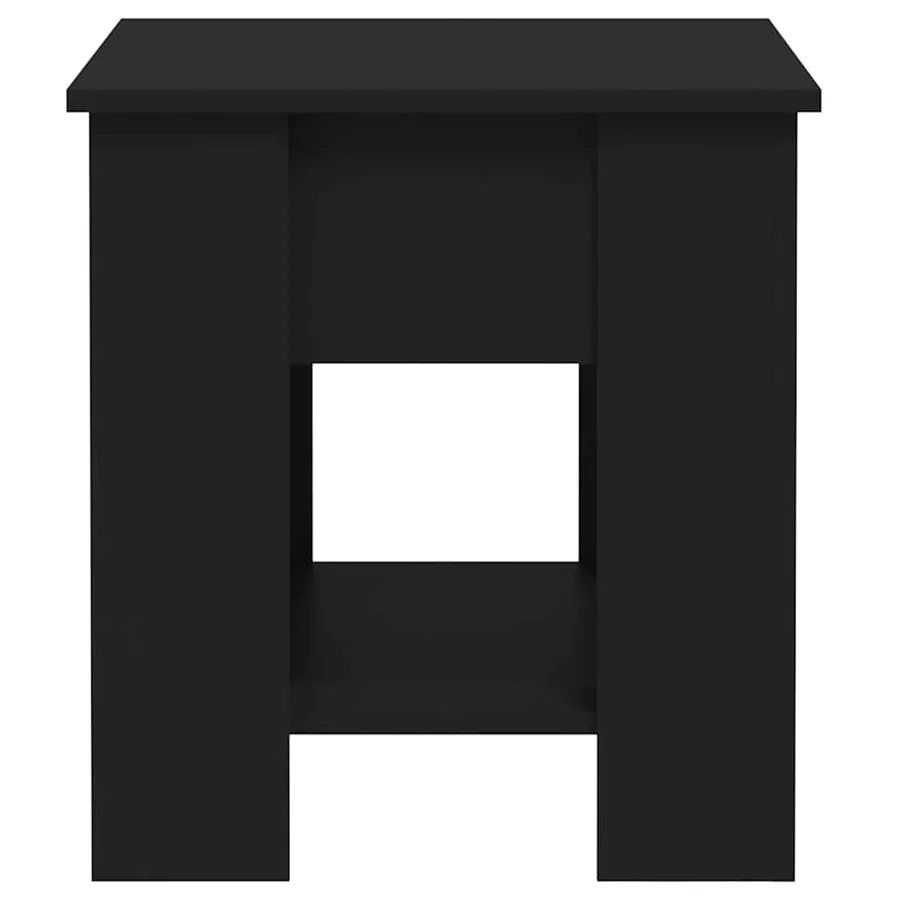 Table basse noir 101x49x52 cm bois d'ingénierie - 6