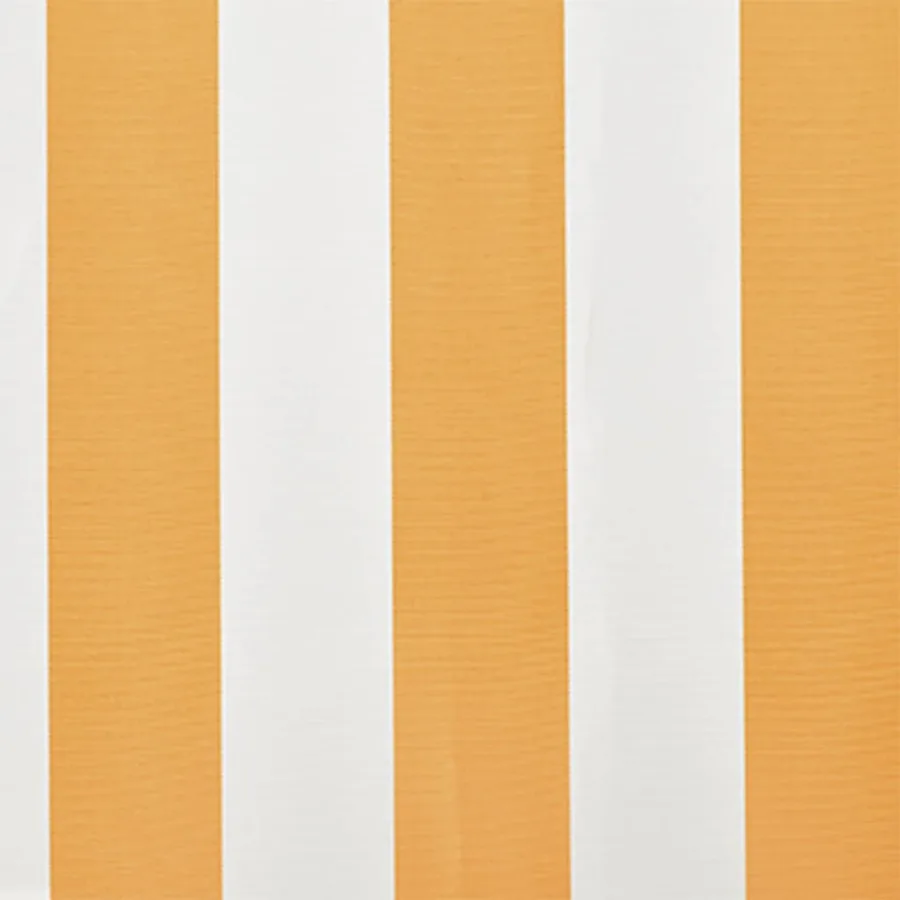 Tissu de remplacement pour auvent jaune et blanc 4x3 m polyester - 4