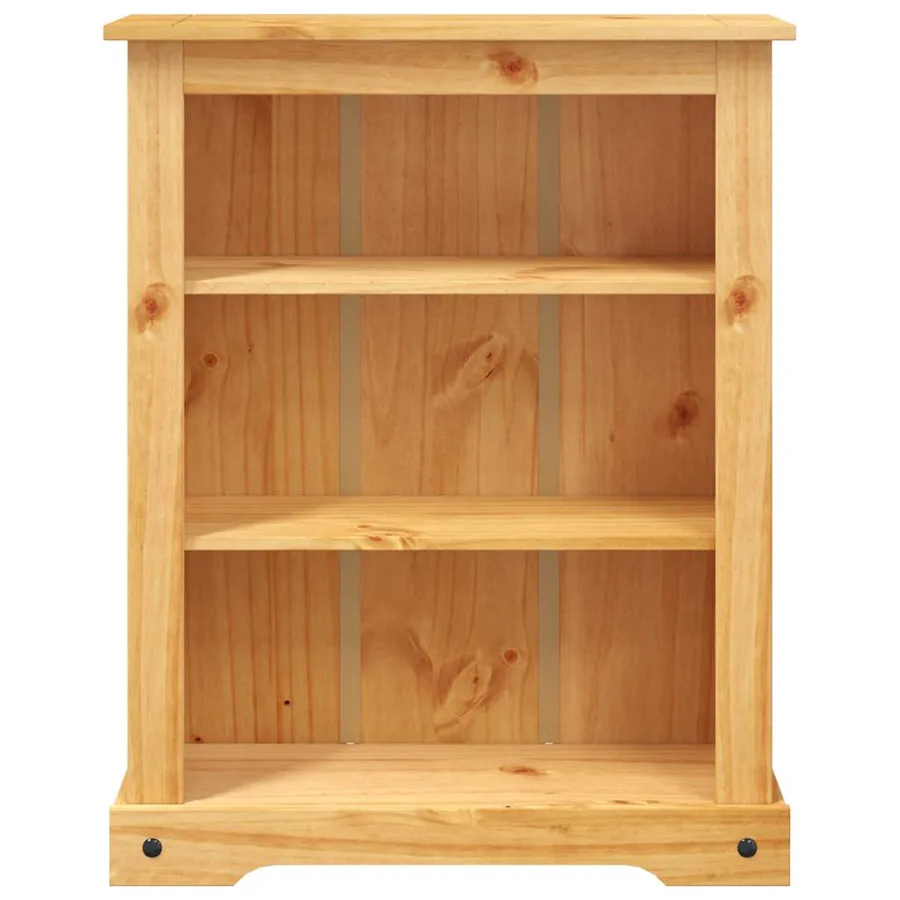 Bibliothèque 3 niveaux Gamme Corona Pin mexicain 80x29x100 cm - 3