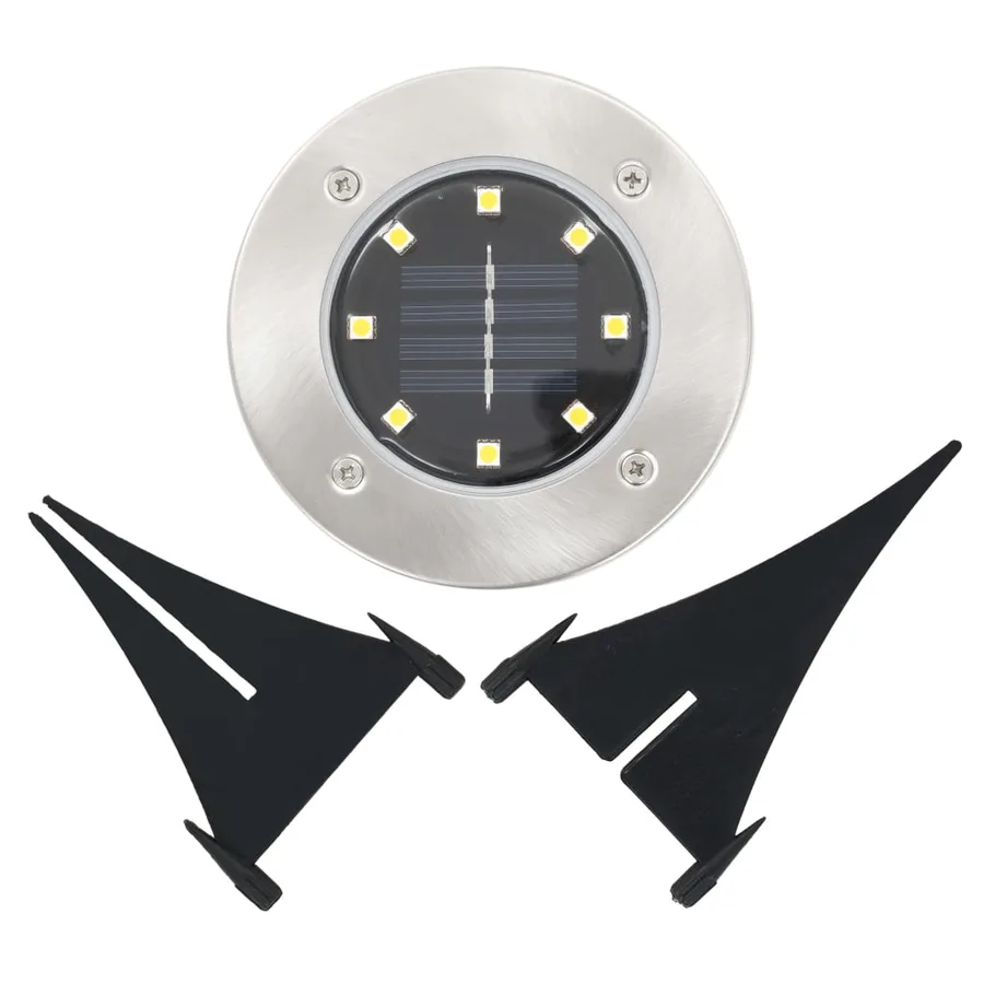 Lampe solaire au sol 8 pcs Lumières LED blanches chaudes - 6
